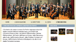 Home page de la orquesta